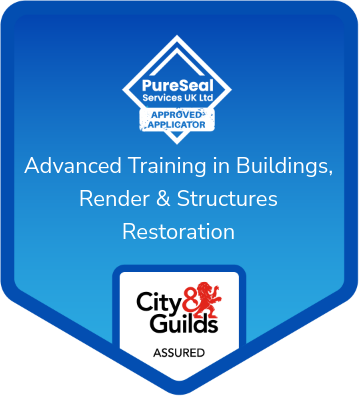PureSeal Services UK Approved Applicator — Advanced Training in Buildings, Render & Structures Restoration, City & Guilds Assured